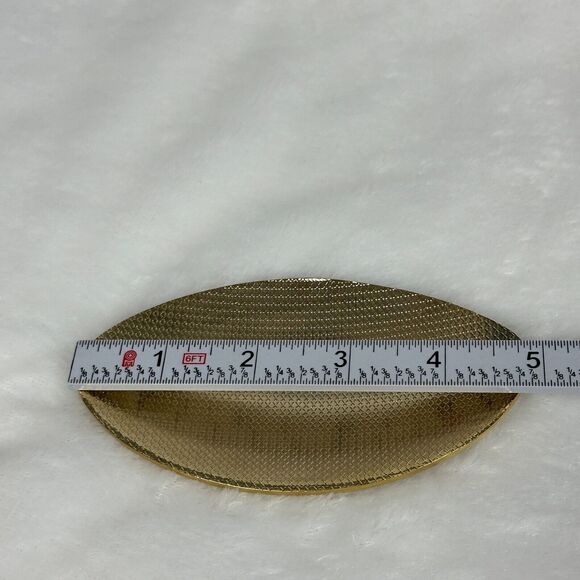 Oakland Raiders Football Shaped Metal Plate Plaque 2.75x4.75" Gold Toned For DIY - Picture 6 of 10